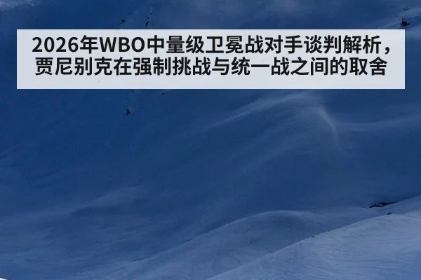 2026年WBO中量级卫冕战对手谈判解析，贾尼别克在强制挑战与统一战之间的取舍